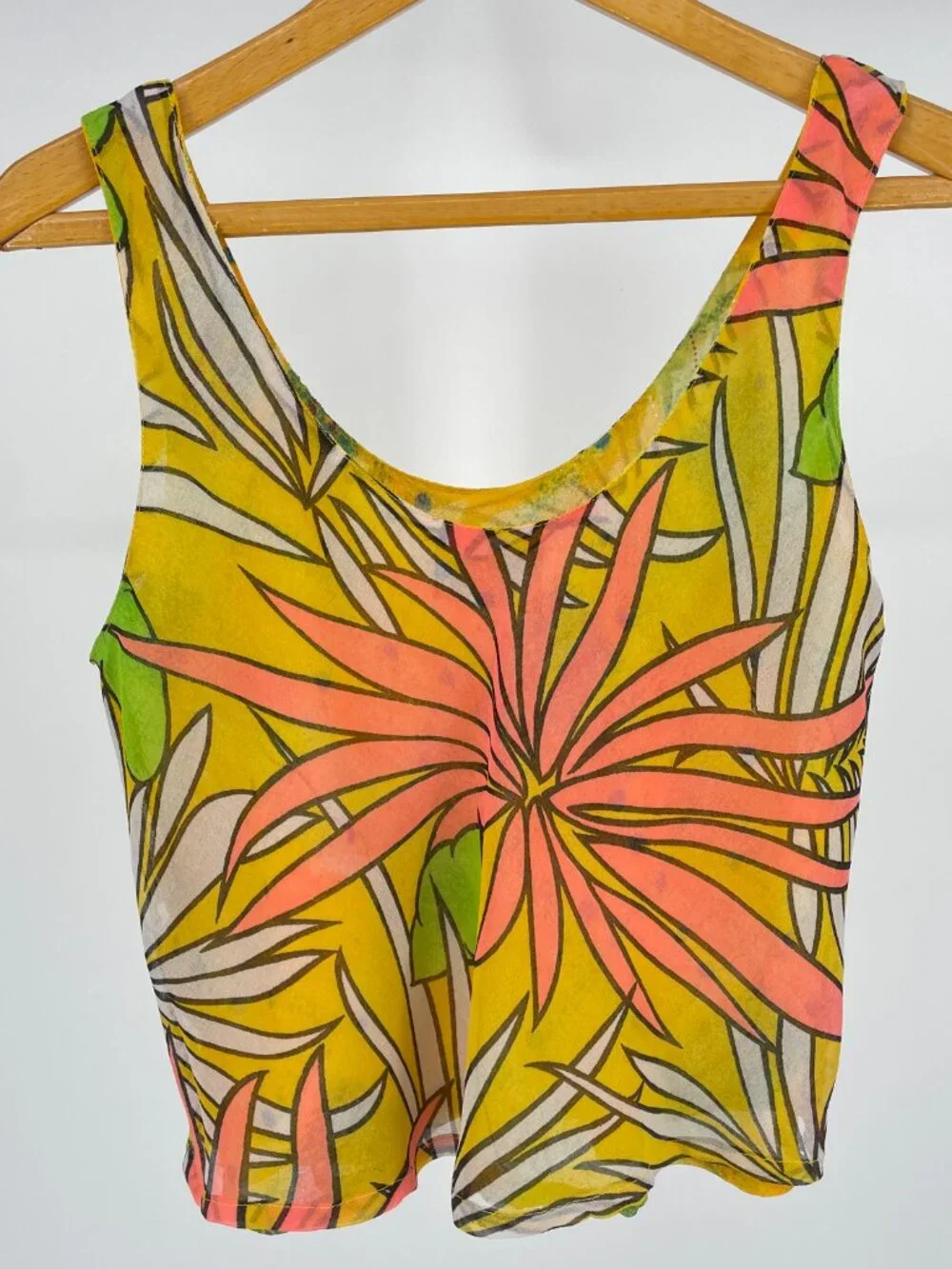 Sacred Threads Reversible 2-Piece Set Yellow Tropical Boho Skirt M/L - Picture 5 of 11